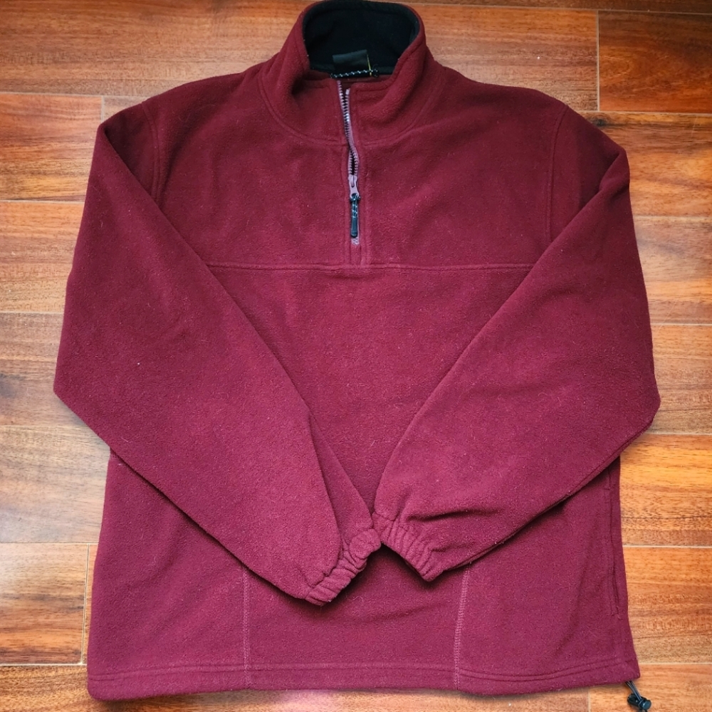 NEW Men's Fleece Quarter Zip Pullover XL